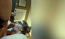 roxy faith swallows ian's 8in cock and gets a messy facial