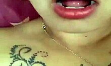 Dana Barzagli, that latina teen with tattoos, masturbates with dildo so good.