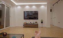 Tricked stepsister shows tits, then gets rough fuck in pink pussy with big cock.