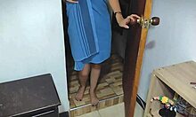 step sister finds step brother masturbating and helps him get his milk out with her hairy pussy