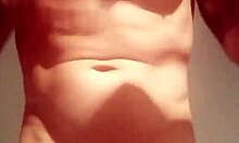 Naked Exhibitionist Bathes Outdoors in Public Toilet with Tattoos!