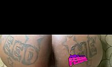 Ebony babe twerking on big black cocks like crazy 😍