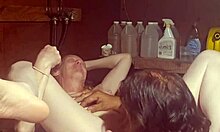 eating and fucking on washing machine again