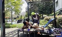 Stacxxxs presents Hawaiian angel at pool