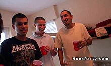 i was partying with students and we fucked in the dorm room