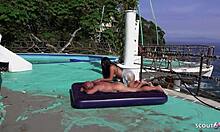 Hell Yeah! Public Anal Sex With Latina Milf Near Beach By German Tourist!