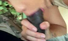 Asian Prostitute Stopped In Police Raid Fucks Without Condom In The Woods POV Cum In Mouth