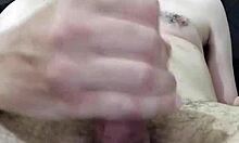 Another close-up handjob with big cumshot for you