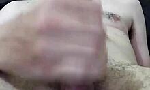 Another close-up handjob with big cumshot for you