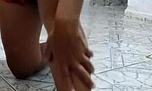 Stripping the Beautiful Tattooed Married Woman in Sexy Miniskirt Fetish POV!