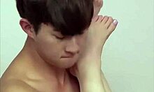 She said, 'I'm so hungry for your big cock,' as the young woman with big tits fucked the little white guy at home until she squirted