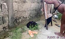 Hot outdoor sex tour in africa with cum on tits!