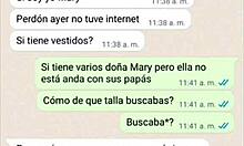 Doña Mary, the mature Latina milf, gets fucked doggystyle while her husband is away.