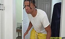 Jaymee Green Stepbro Sneaked Up And Peeped On Her Bent Over