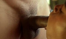 Hot Ebony Babe Passionately Rides Brother-in-Law's Cock