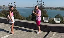 Stranger's monster cock fucks couple in bisexual threesome at party