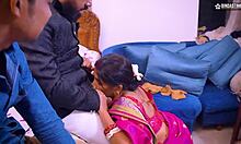 Husband Shares Innocent Wife with Friend in Full Threesome Wedding Movie.