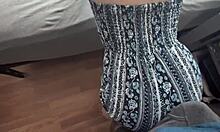 bouncing my ass on his cock in clothes, grinding and getting that cumshot! 💦