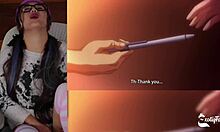 Does slutty girlfriend fuck another guy while boyfriend watches solo?