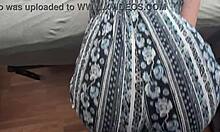 bouncing my ass on his cock in clothes, grinding and getting that cumshot! 💦