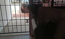 Flor Maria masturbates publicly, excited by risk of being caught