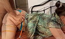 french milf in satin lingerie gets pussy fucked and deepthroated