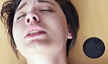 Inked Casting Babe's Shaved Pussy Fucked Hard, Cum in Mouth!