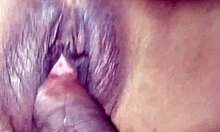 Check out this pretty college girl's tight shaved pussy opening up.