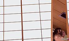 how does an old ugly guy get a petite japanese teen 18+ to squirt in uncensored action?