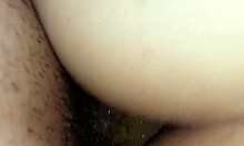 Chubby Japanese amateur bent over for anal cumshot