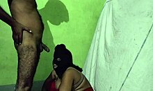 Indian bf fuck his gf in standing style with lick and fucking ass