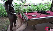 Latina BBW Rose D Kush Sucks and Fucks by Cabanna. She Gags Hard on Every Thrust!