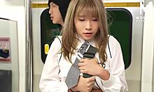 asian college student bends over for outdoor sex