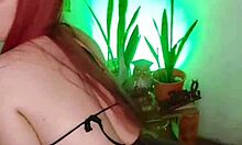 Hot stepdaughter tempts daddy with dirty talk in front of family.