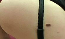 Ciera sage enjoys outdoor domination in fishnets