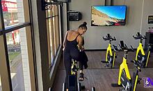 Watch This Latina Fitness Babe Tease All Day Then Get Fucked Hard For A Creampie!