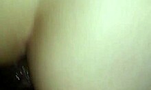 Chubby Japanese amateur bent over for anal cumshot