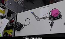 Teenlifters - Thick Blonde Teen 18+ Shoplifter Fucked By Huge Dick Security Officer For No Police - Mimi Monet Justin Magnum