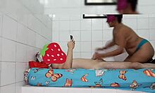 friend comes home for netflix but swallows big cock on halloween night