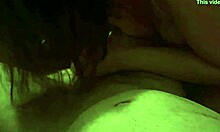 Wife Delivers Intense Blowjob And Handjob To Monster Cock