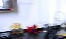 Double Action on Tattooed Brunette Quickie