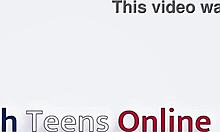 Blue haired girl moans as her fat ass gets licked in cunilingus?