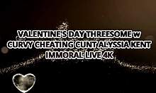 on valentine's day, dean van damme fucks alyssia in the car, her cheating ways