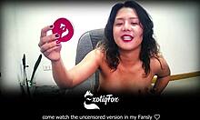 cute girl says stroke it now