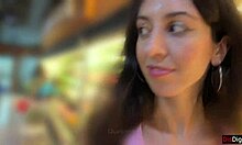 Cum Covered Facial in Public Supermarket