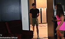 super hot milf says, 'come creampie me, son's friend' while shaking her big ass