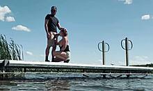 Almost caught fucking with monster cock at the lake for public view