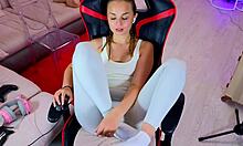 I play with my shaved pussy for cuckold joi squirting.