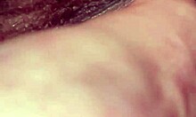 Jerking off to sexy babe's holes at night