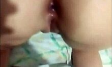 she spreads her wet pussy for homemade fingering and assfucking